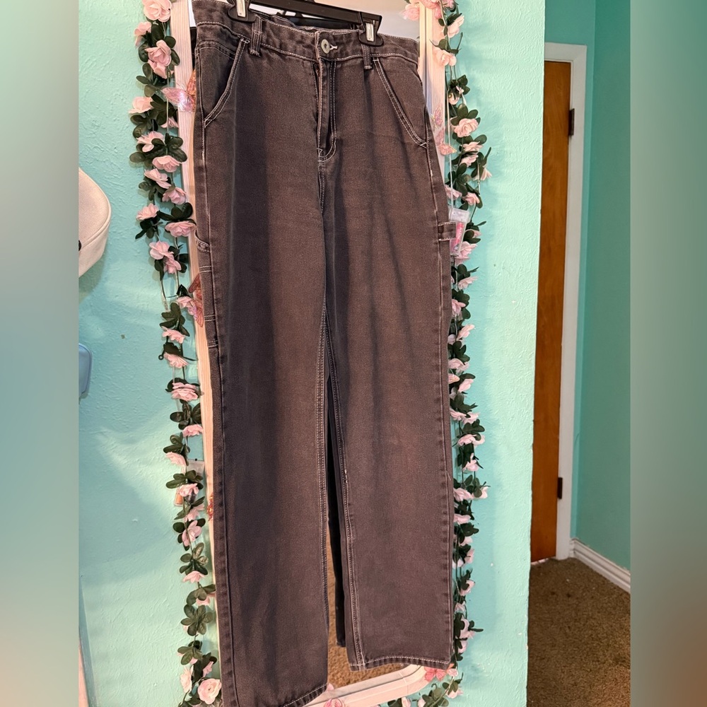 Classic Gray Straight Leg Women's Jeans